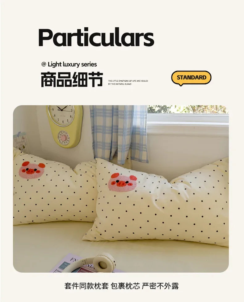 2025 new student cartoon washed cotton towel