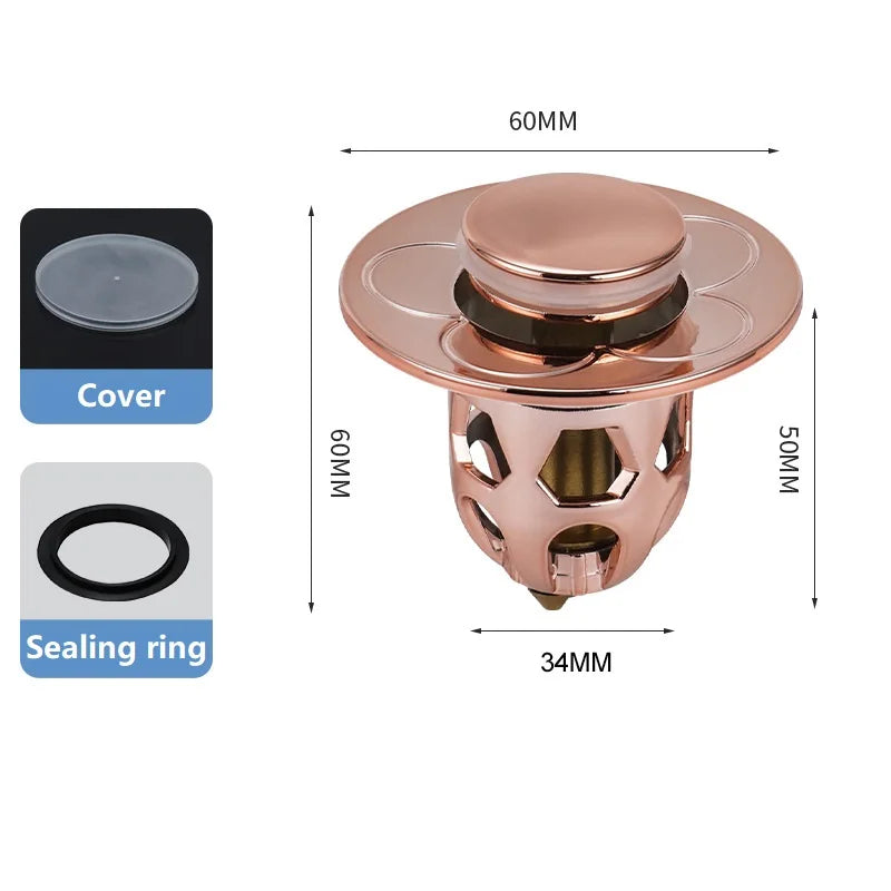 Drain Stopper Pop-Up Bounce Core