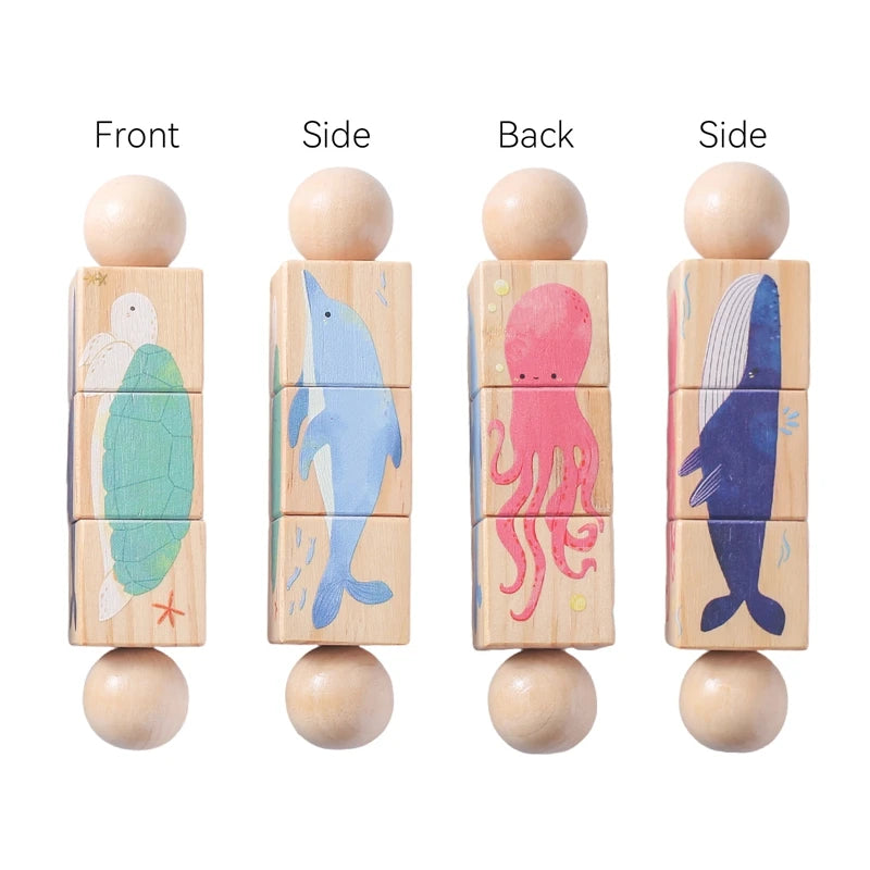 Wooden Montessori Handbell Toy - Stimulating Growth