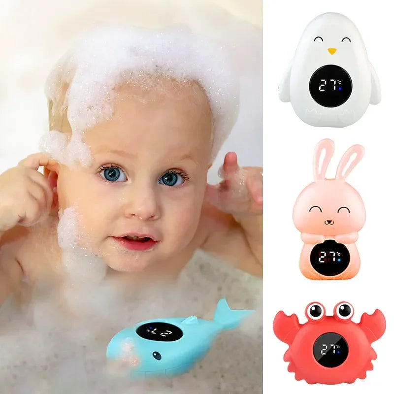 Floating baby bath thermometer with temperature display – Winnebaby