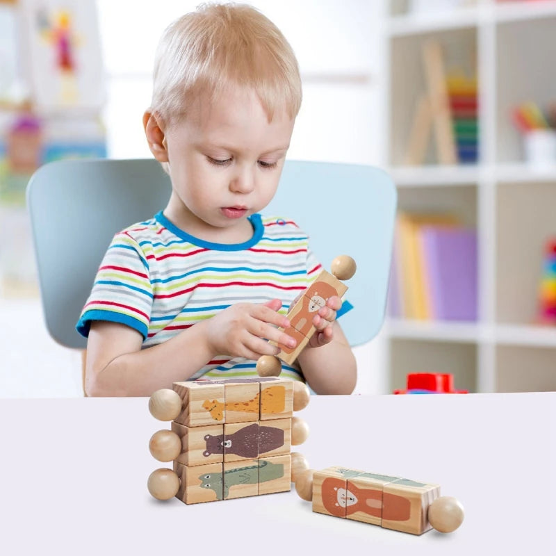 Wooden Montessori Handbell Toy - Stimulating Growth