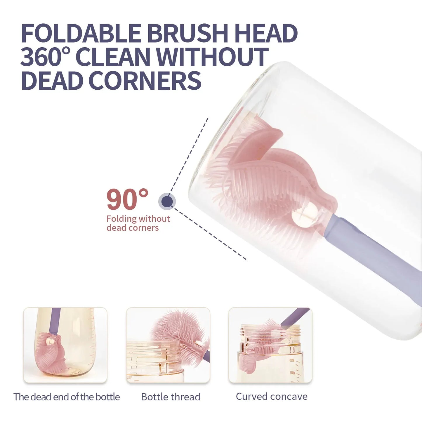 Baby Bottle Cleaner Brush Set