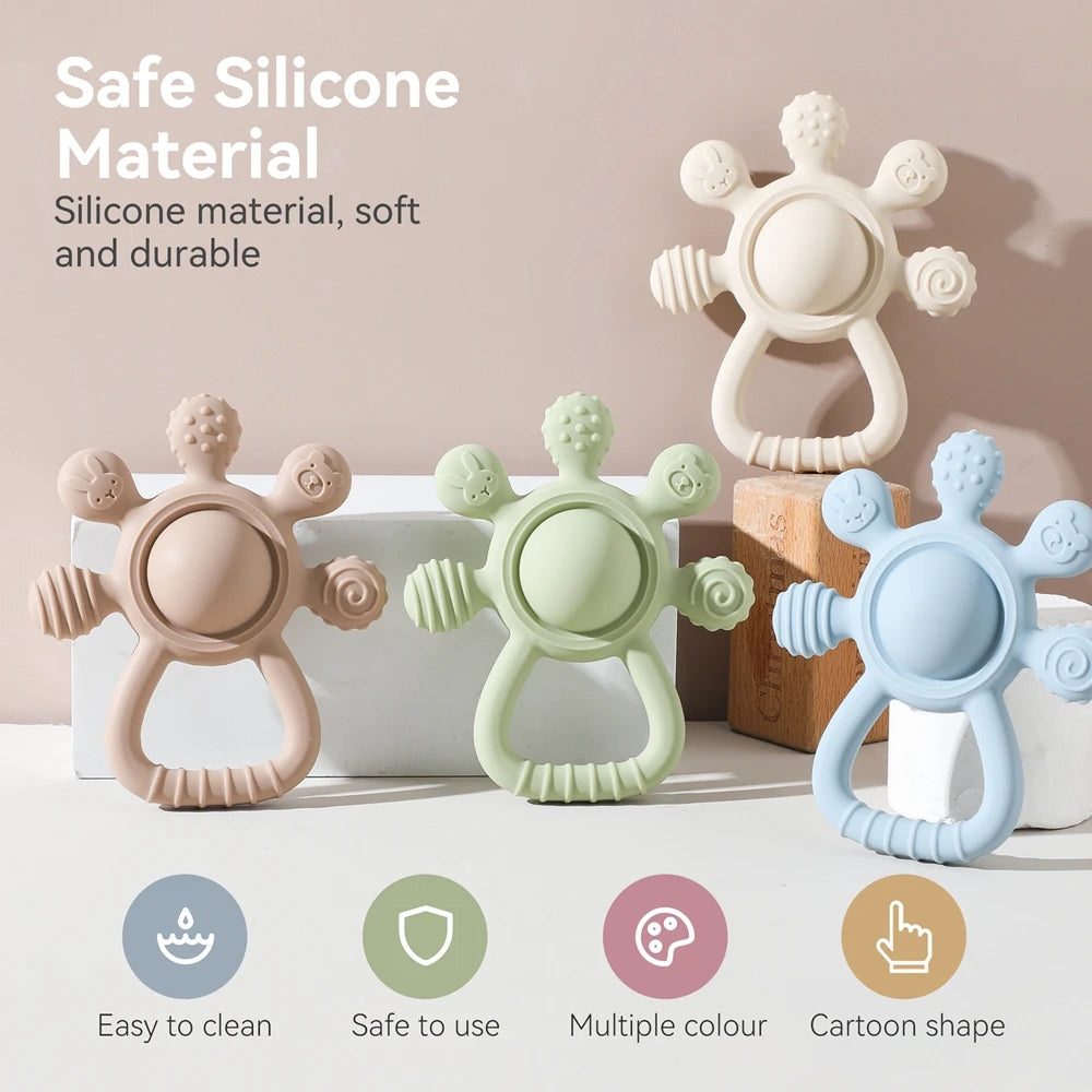 BPA-Free Ultrathick Silicone Teether - Calming Toddlers