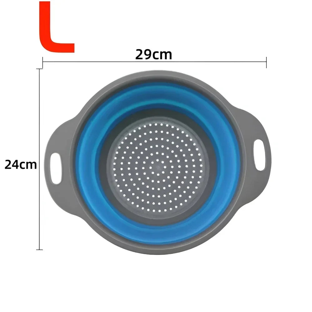 Round Collapsible Colander Silicone