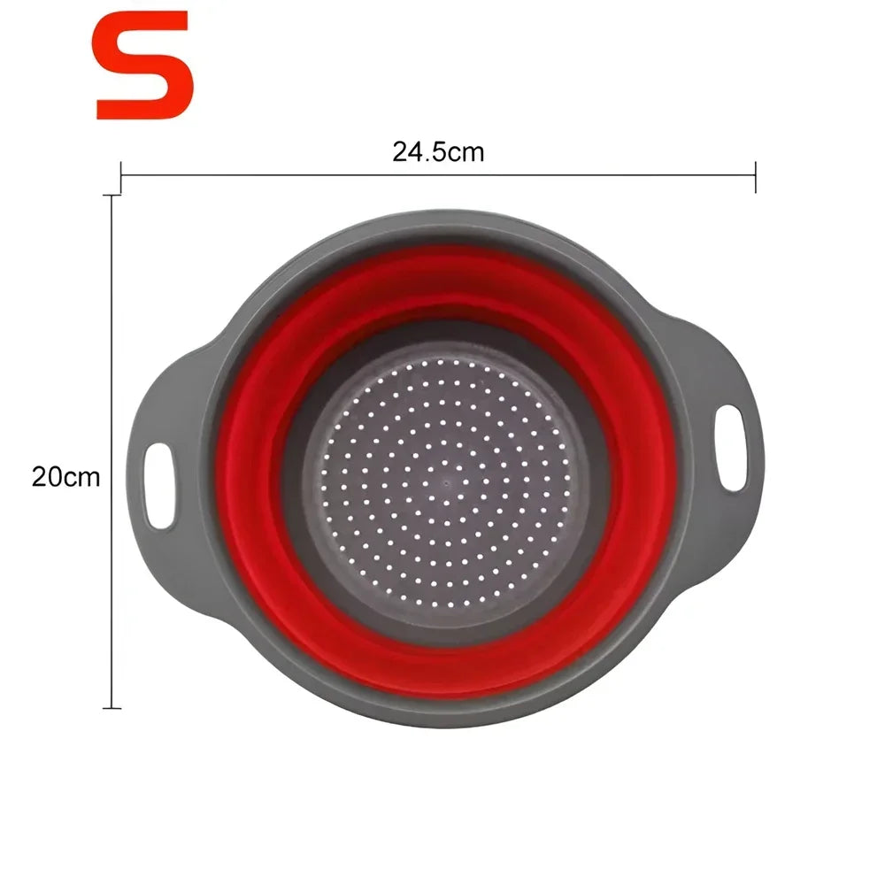 Round Collapsible Colander Silicone