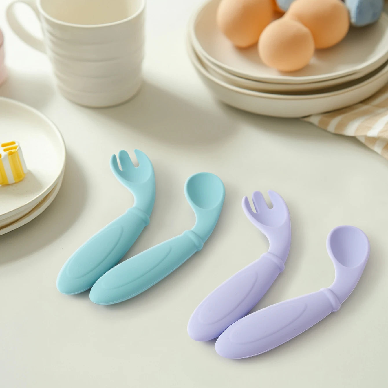 Multifunctional Silicone Feeding Utensils - BPA Free