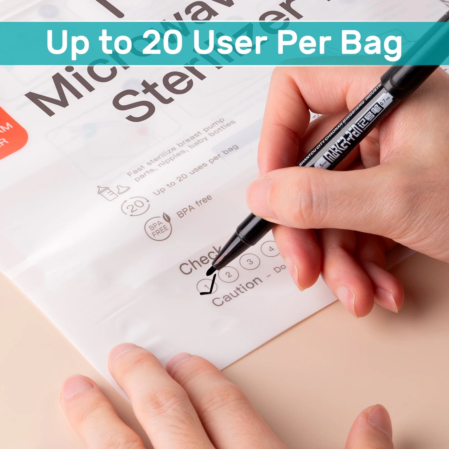 Microwave Steam Sterilizer Bag