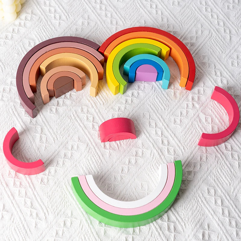 Wooden Rainbow Educational Montessori Toy