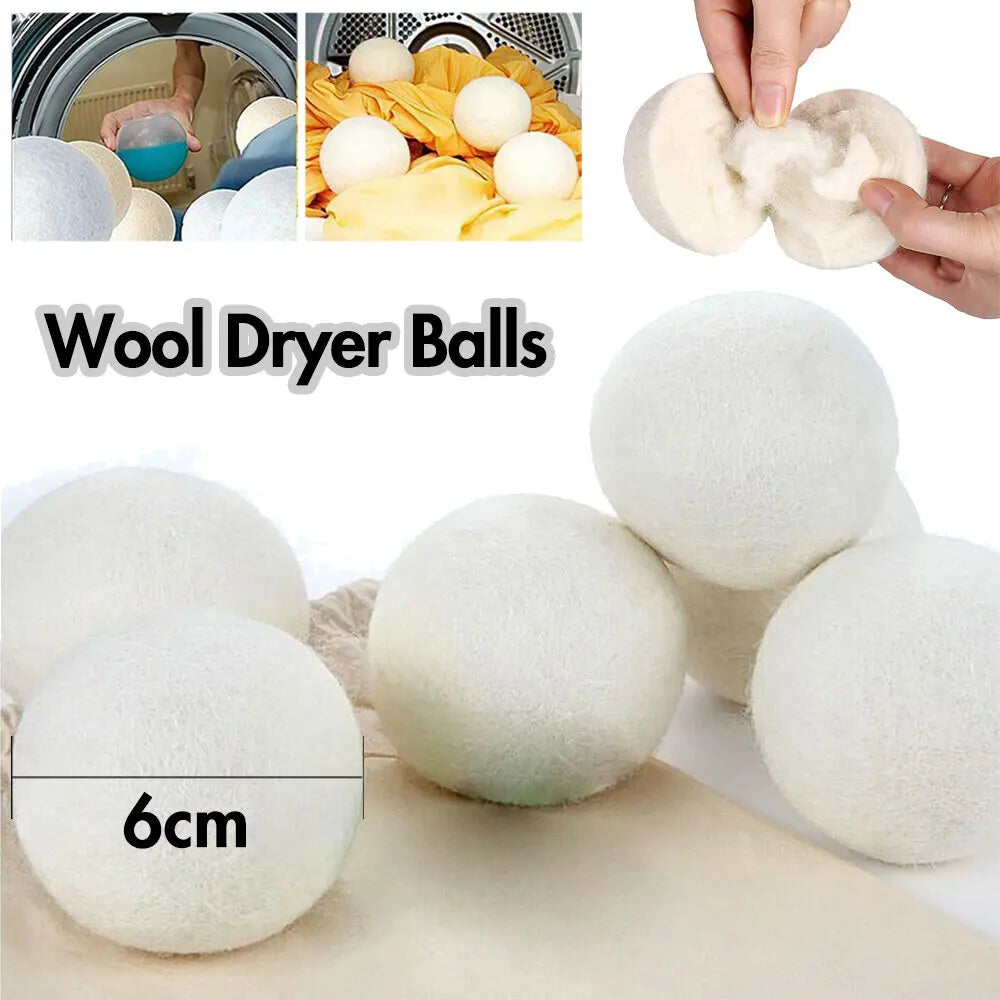 Wool Dryer Balls Reusable Fleece Laundry Ball