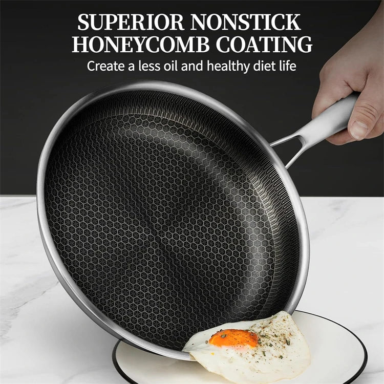 Nonstick Frying Pan Stainless Steel