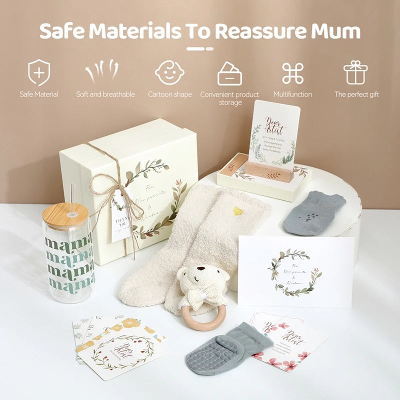 Baby Bathing Set Gift Box Wooden