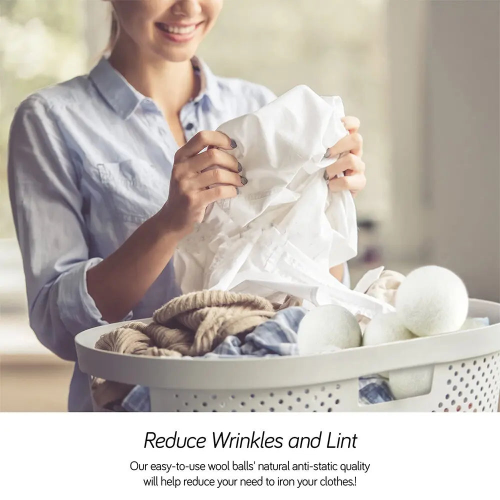 Wool Dryer Balls Reusable Fleece Laundry Ball
