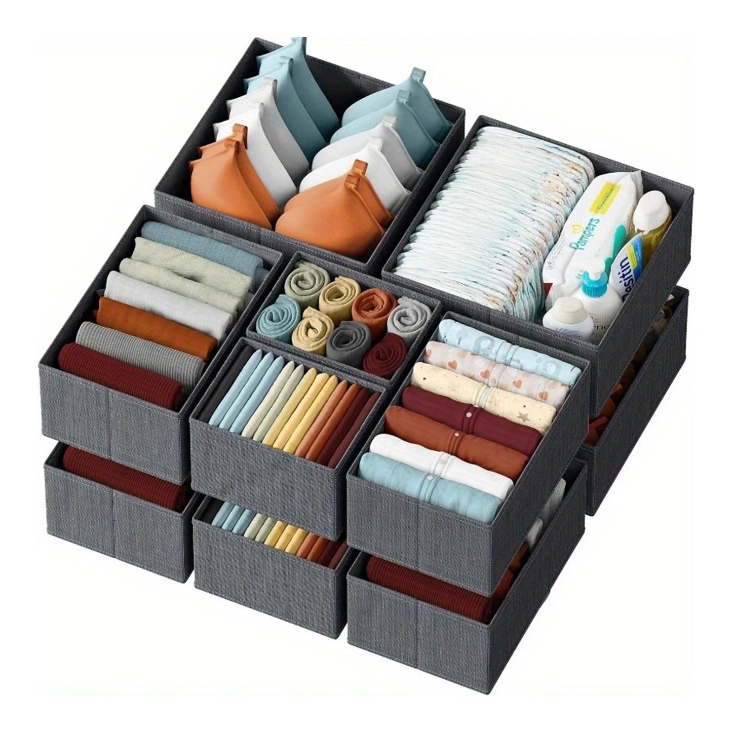 Foldable Underwear Organiser Baby Clothes