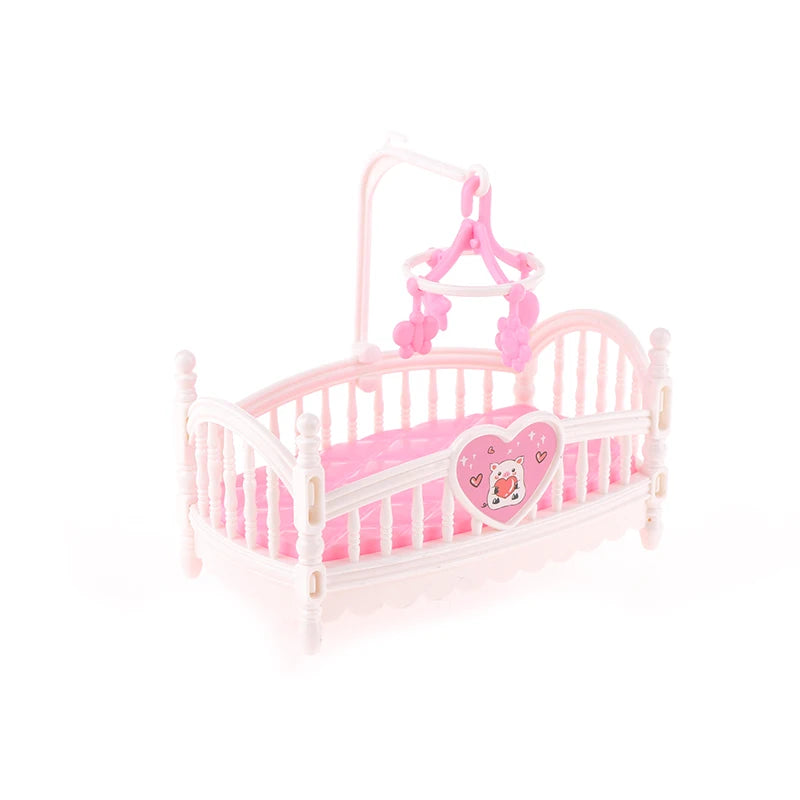 Dollhouse Miniature Baby Room Bassinet Bed