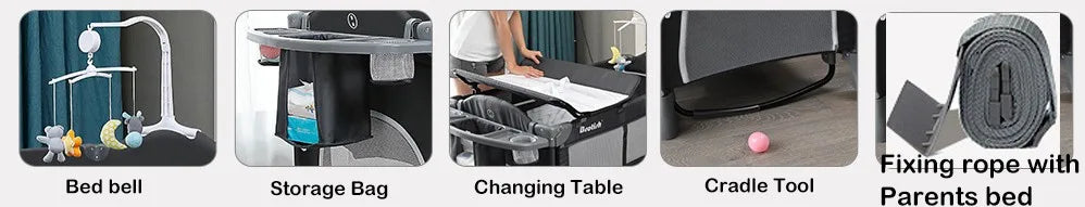 Multifunctional Portable Baby Crib