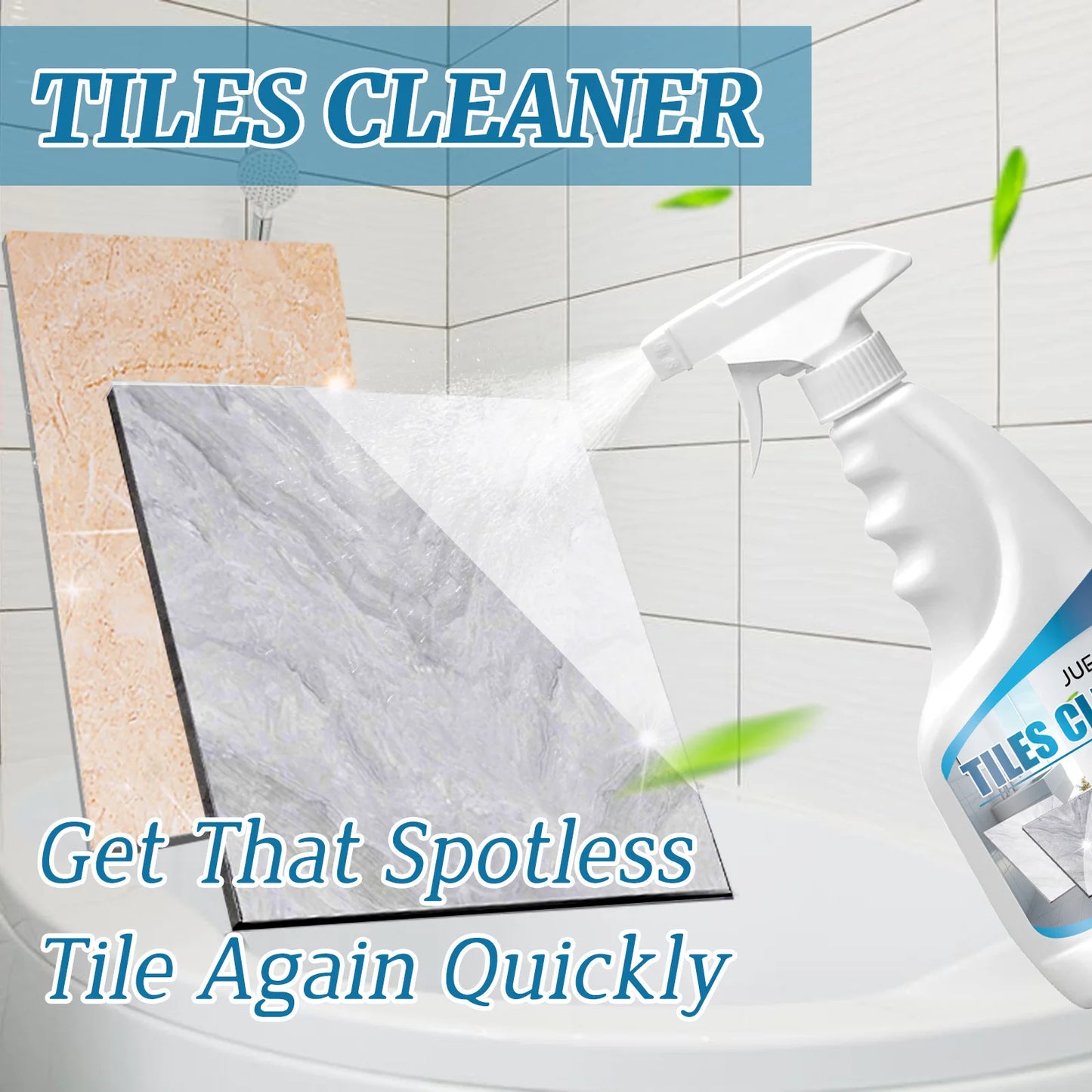 Brick cleaner, bathroom tile floo