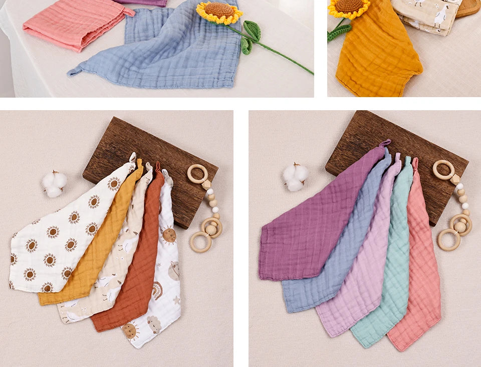 Bamboo Muslin Washcloths Face Towel
