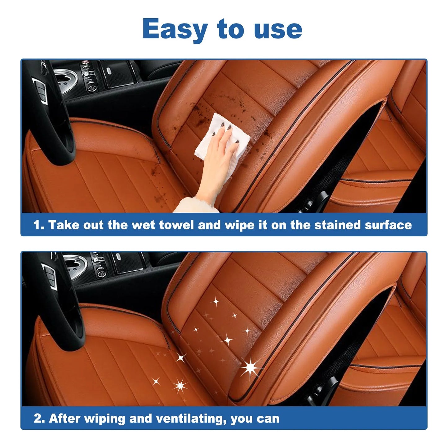 Car Leather Cleaning Wipes