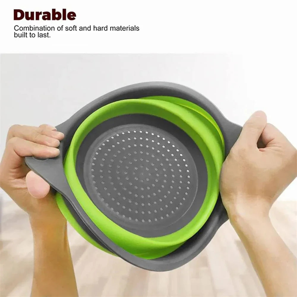 Round Collapsible Colander Silicone