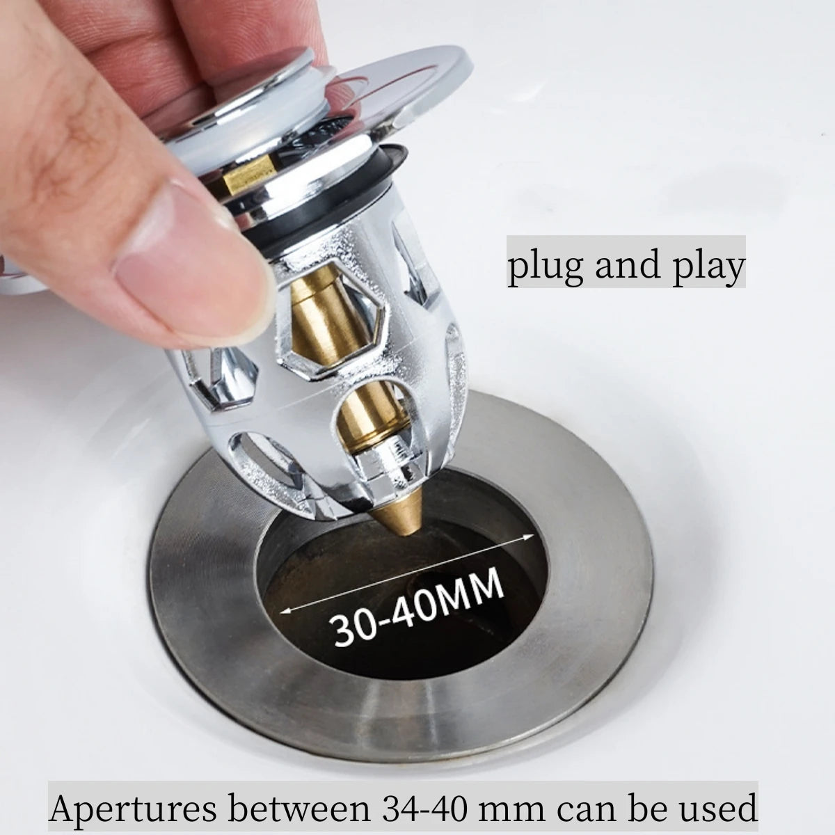 Drain Stopper Pop-Up Bounce Core