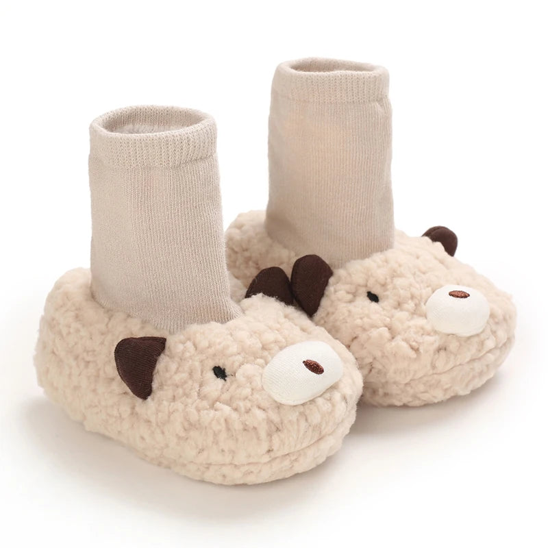 Winter Cartoon Baby Booties Boy Girl