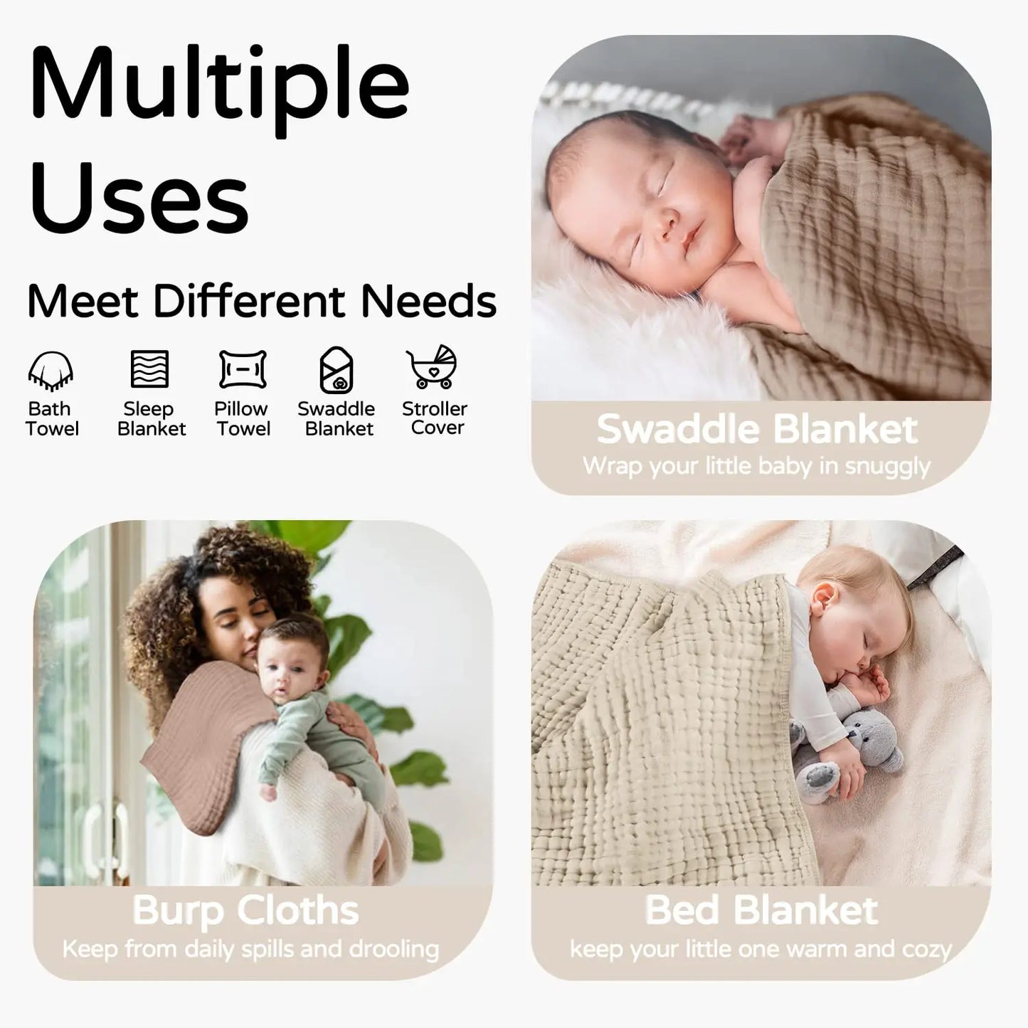 Hooded Baby Towels for Newborn