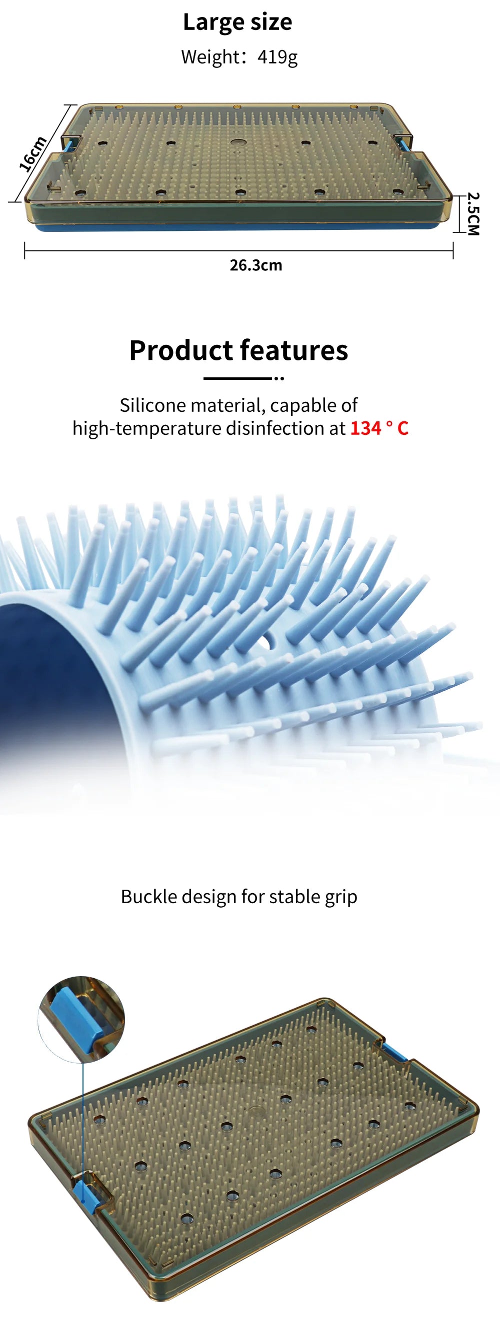 Silicone Sterilization Tray
