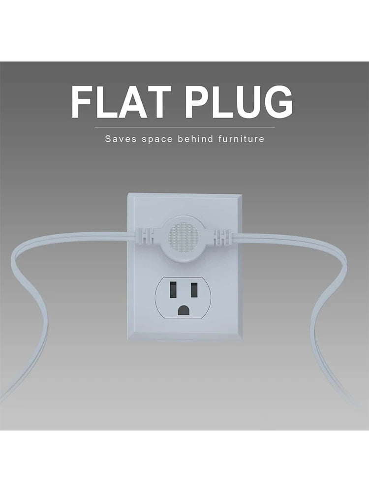 US Twin Extension Cord Power Strip