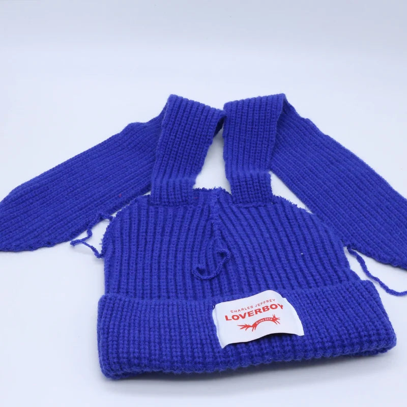 Long fox Ears Knitted Hat