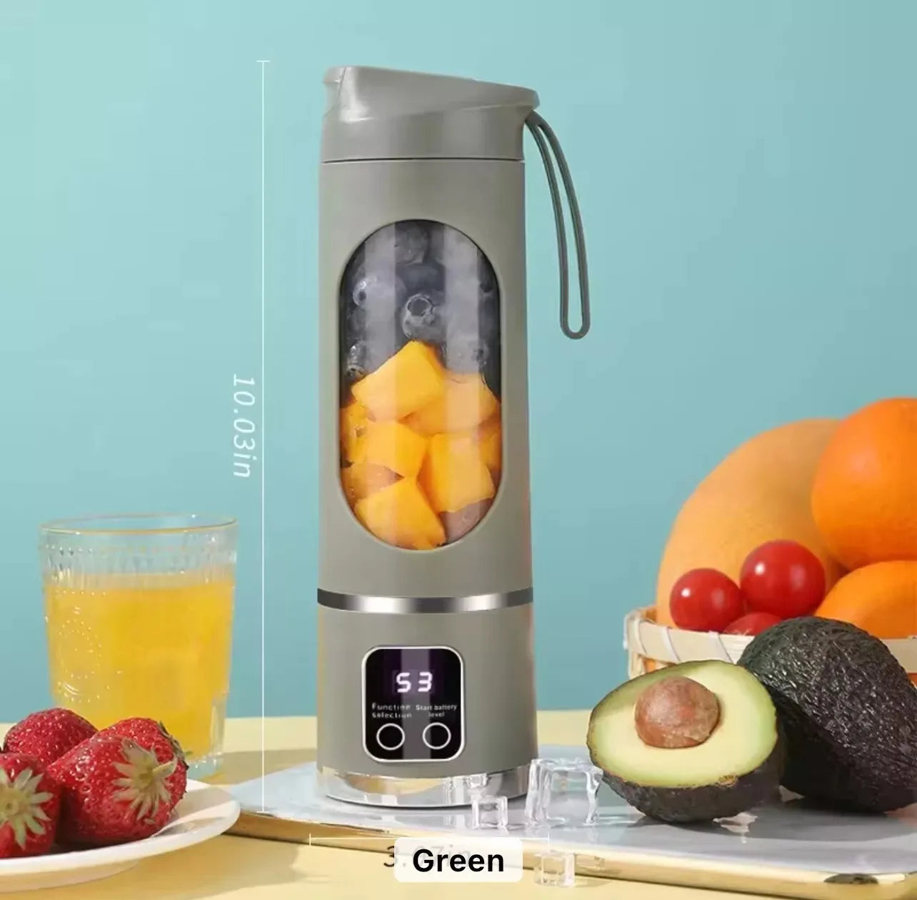 450ml Portable Blender with 12 Blades & Dual Motor