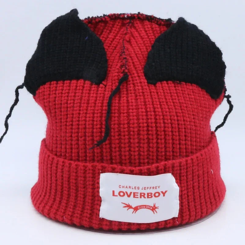 Long fox Ears Knitted Hat