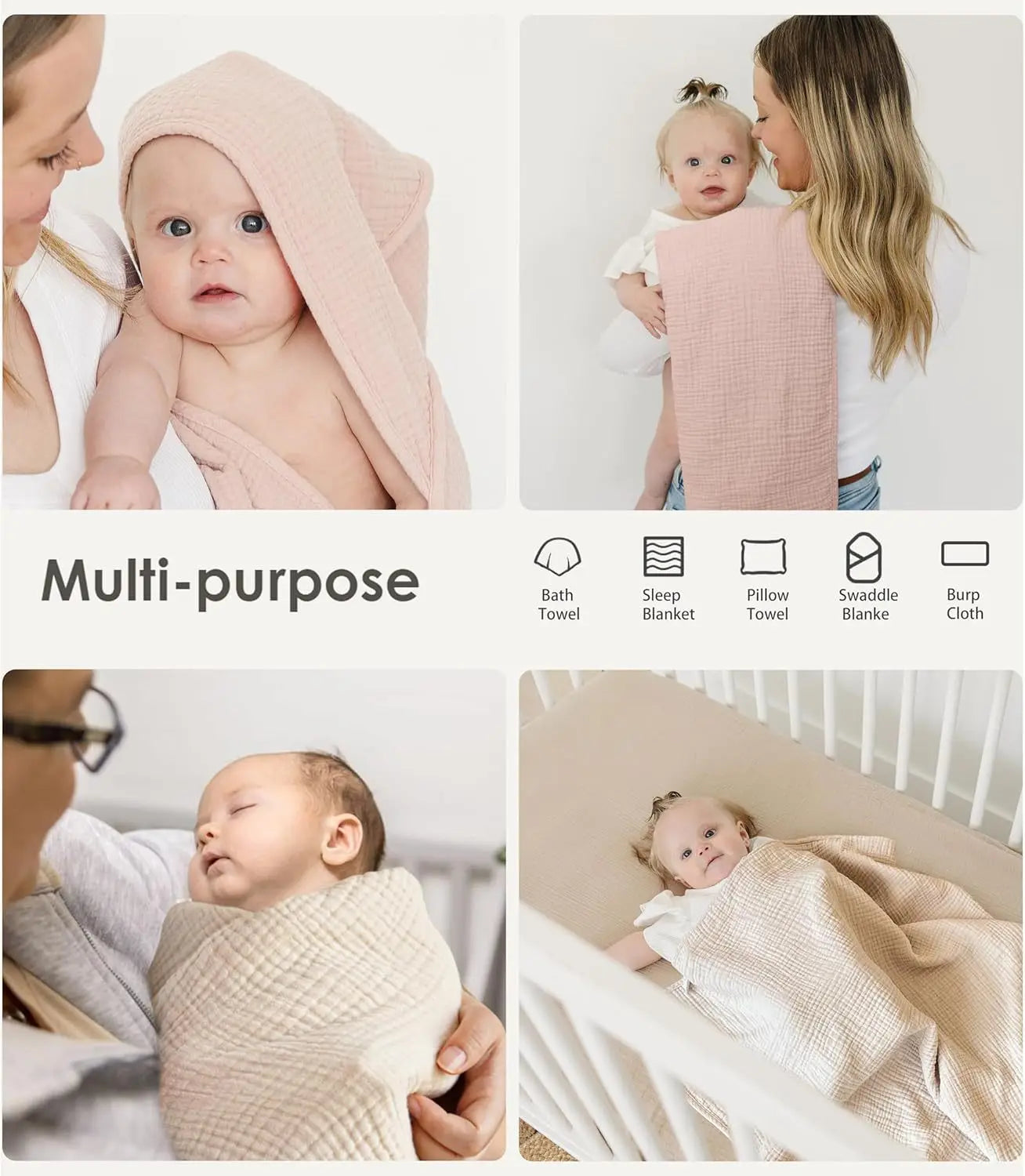 Hooded Baby Towels for Newborn
