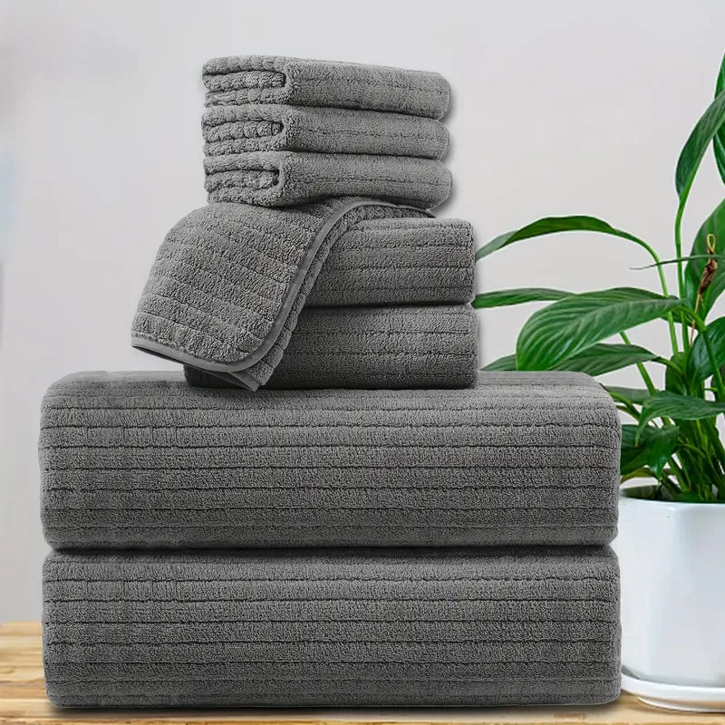8 Pcs Bath Towel Set