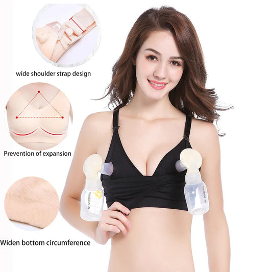 Hand Free Pumping Nursing Bra Breastfeeding