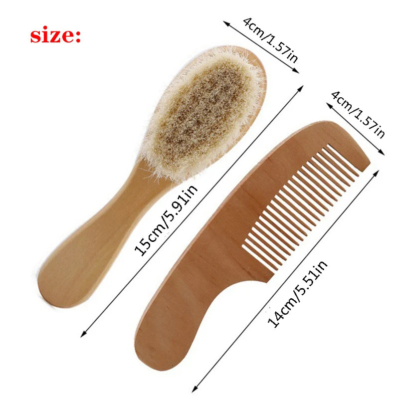 Wooden Baby Hair Brush Comb