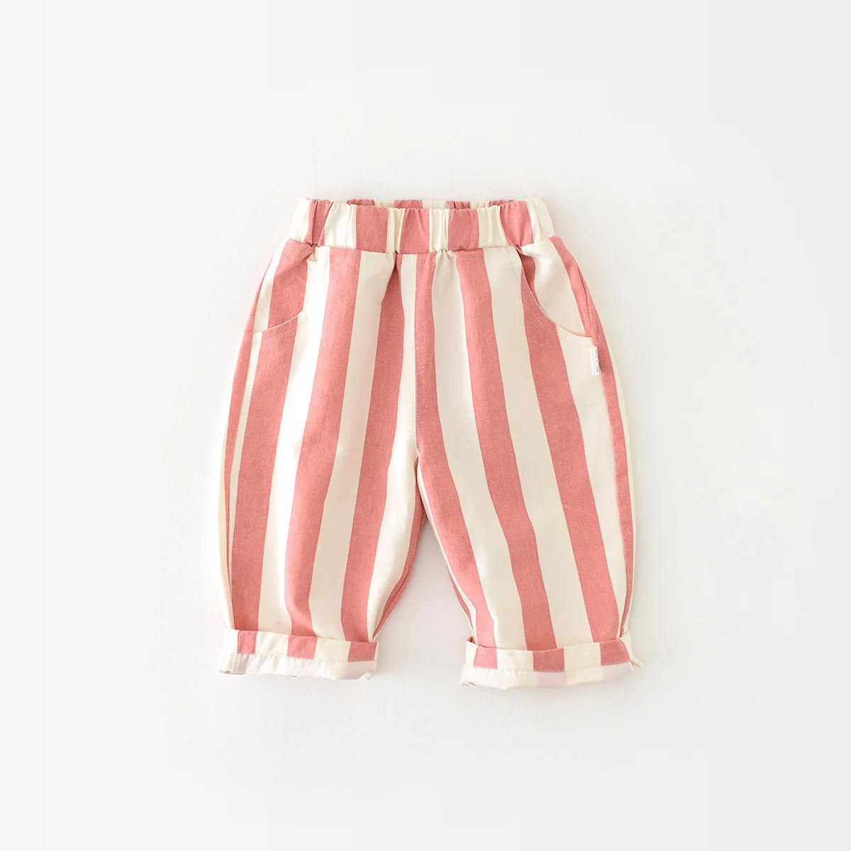 High Waist Stripe Kids Schoolwear Trousers Everyday