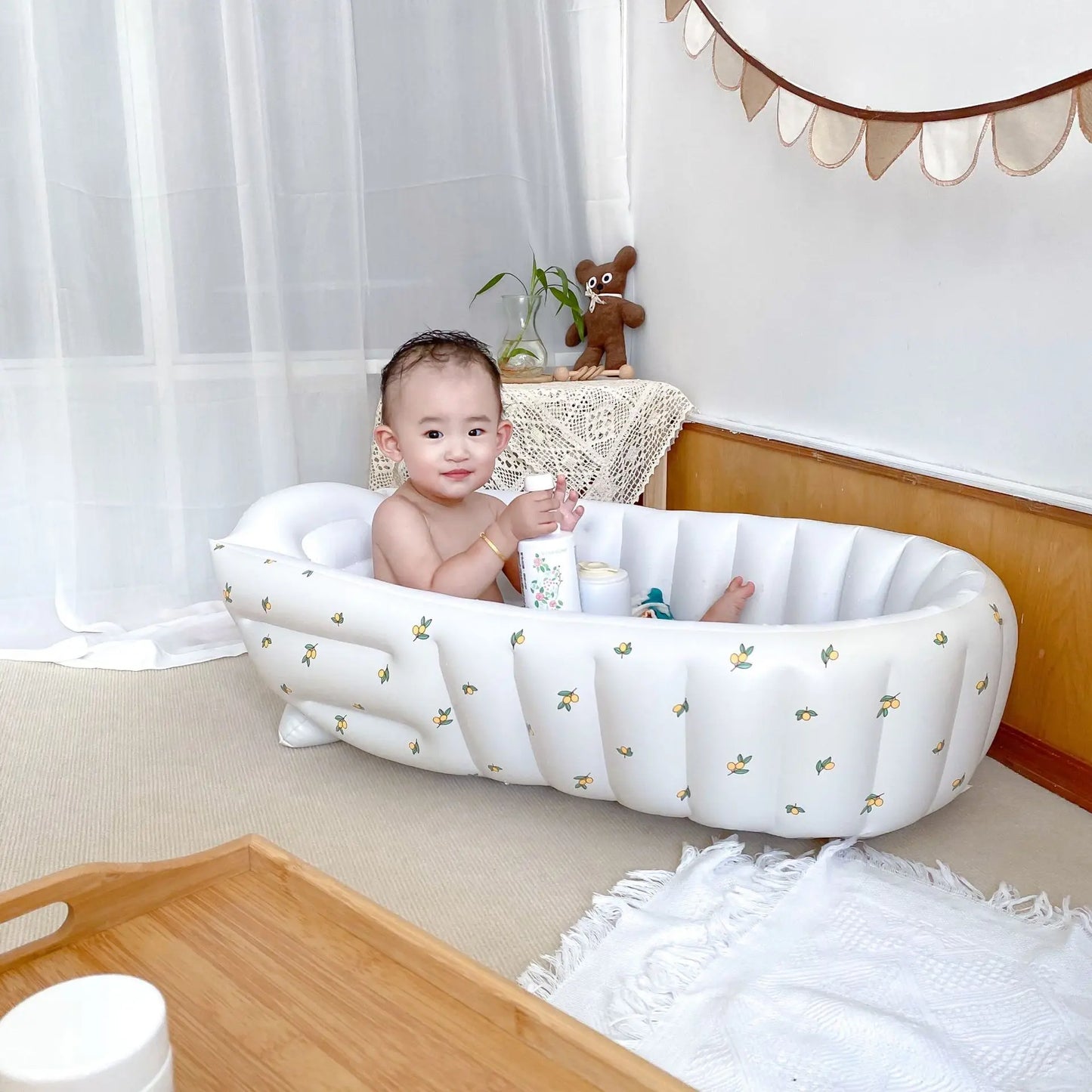 Baby Foldable Inflatable Bathtub