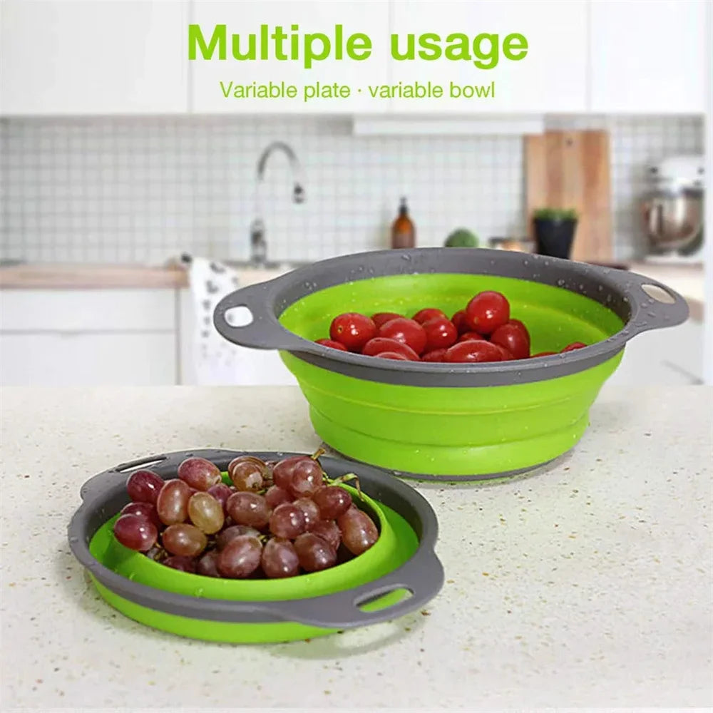 Round Collapsible Colander Silicone