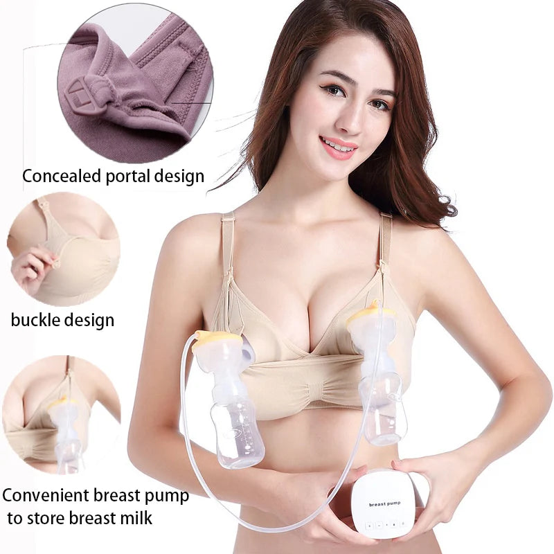 Hand Free Pumping Nursing Bra Breastfeeding