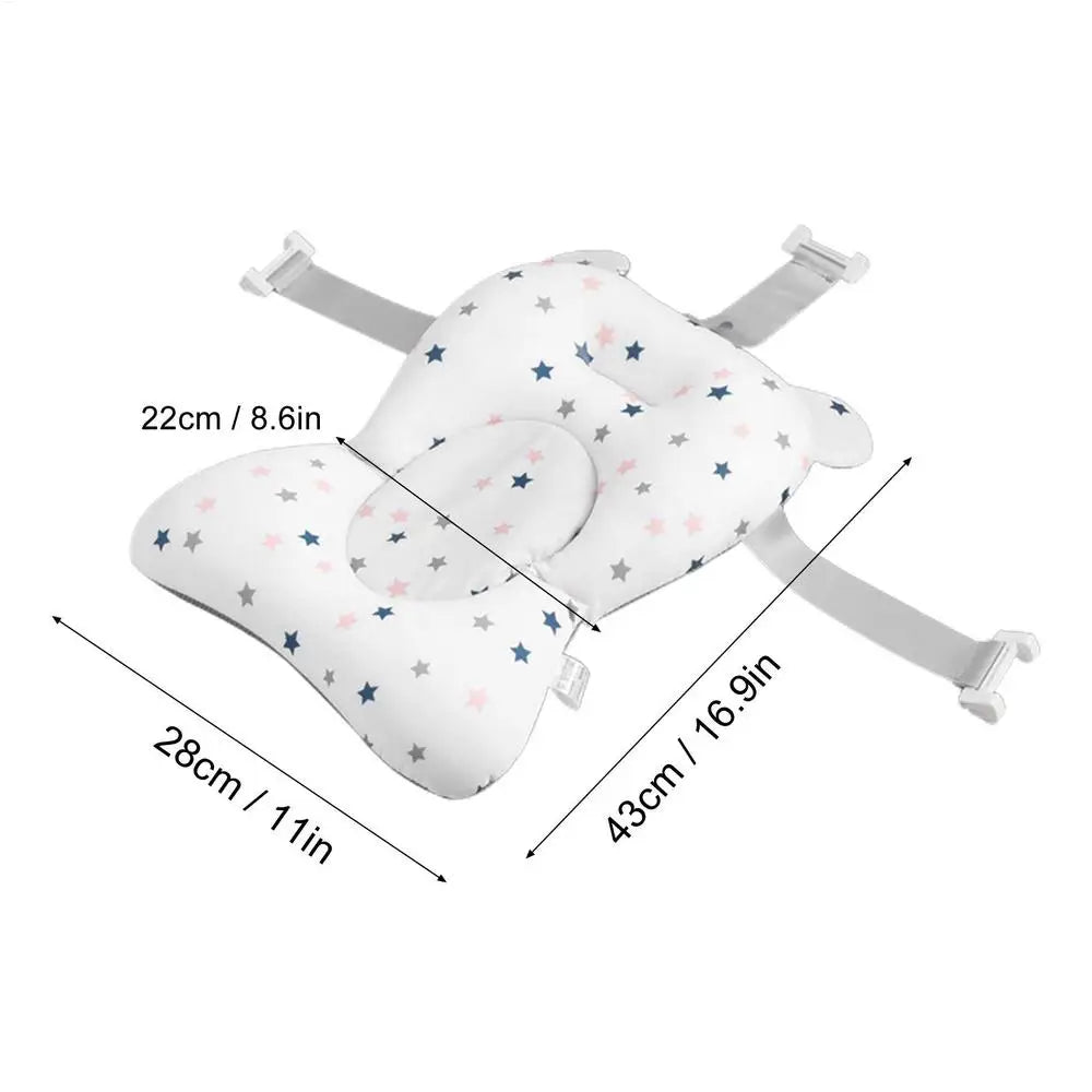 New born Bath Cushion Adjustable Foldable Bathtub