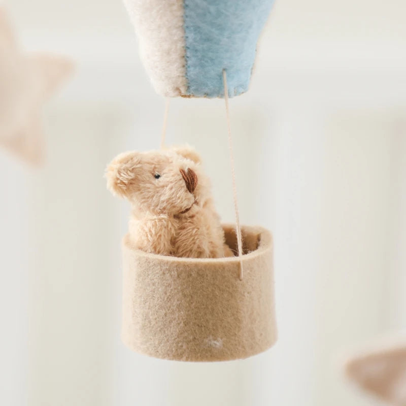 Baby Crib Mobile Wooden Bed