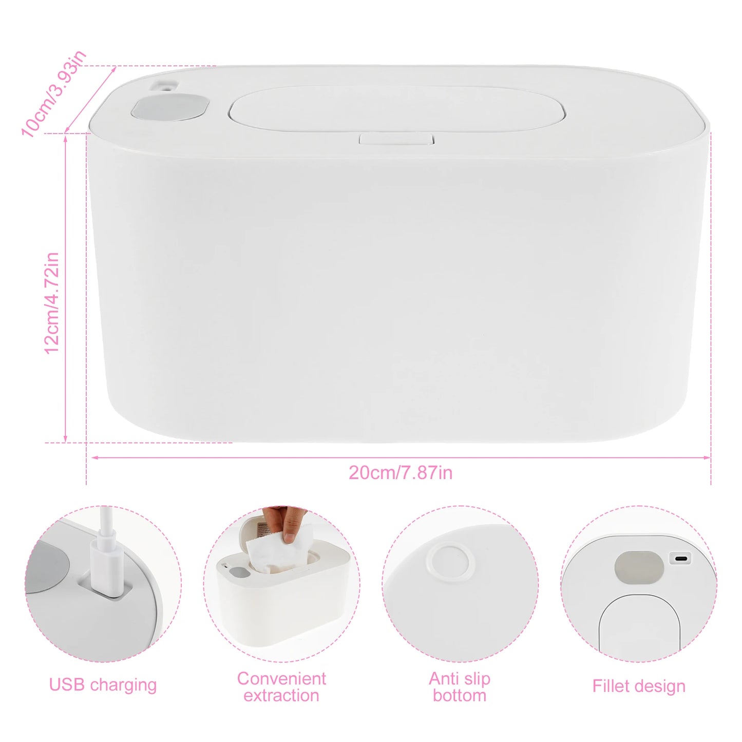 USB Baby Wipe Warmer LED Light