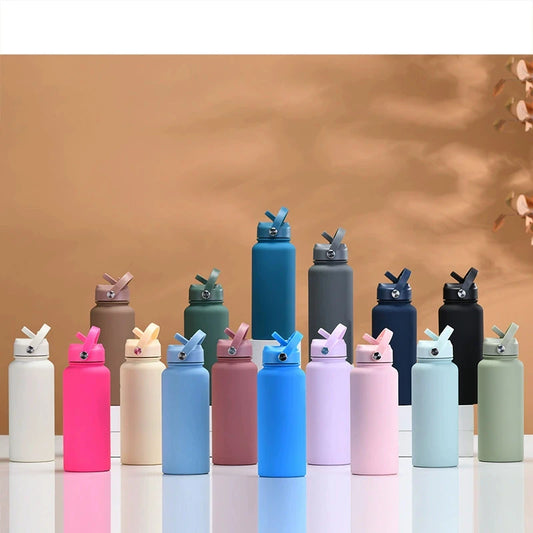 Water Bottle With Straw