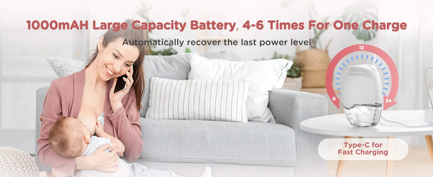 Hands Free Breast Pump Electric Wearable Breast Pump