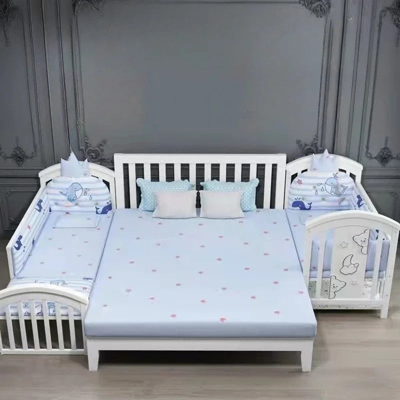 New Solid Wood Baby Crib