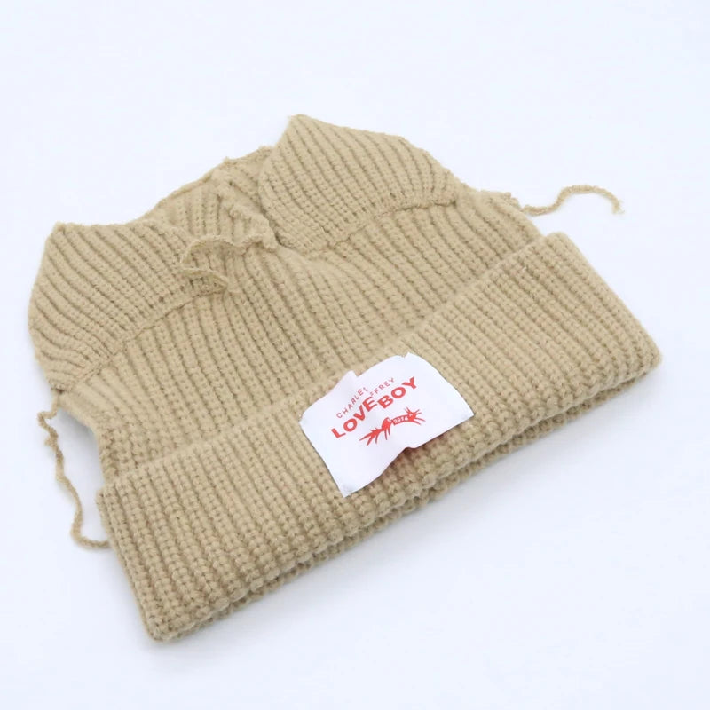 Long fox Ears Knitted Hat