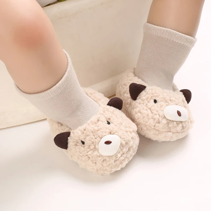 Winter Cartoon Baby Booties Boy Girl
