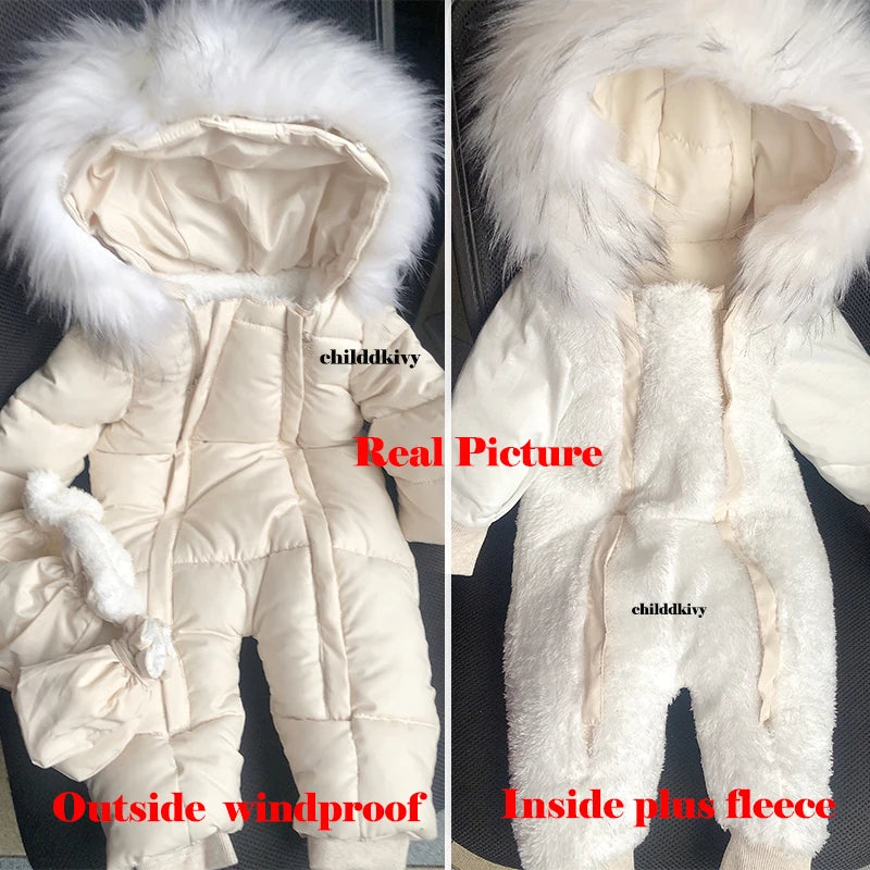 Winter Baby Jumpsuit With Glove