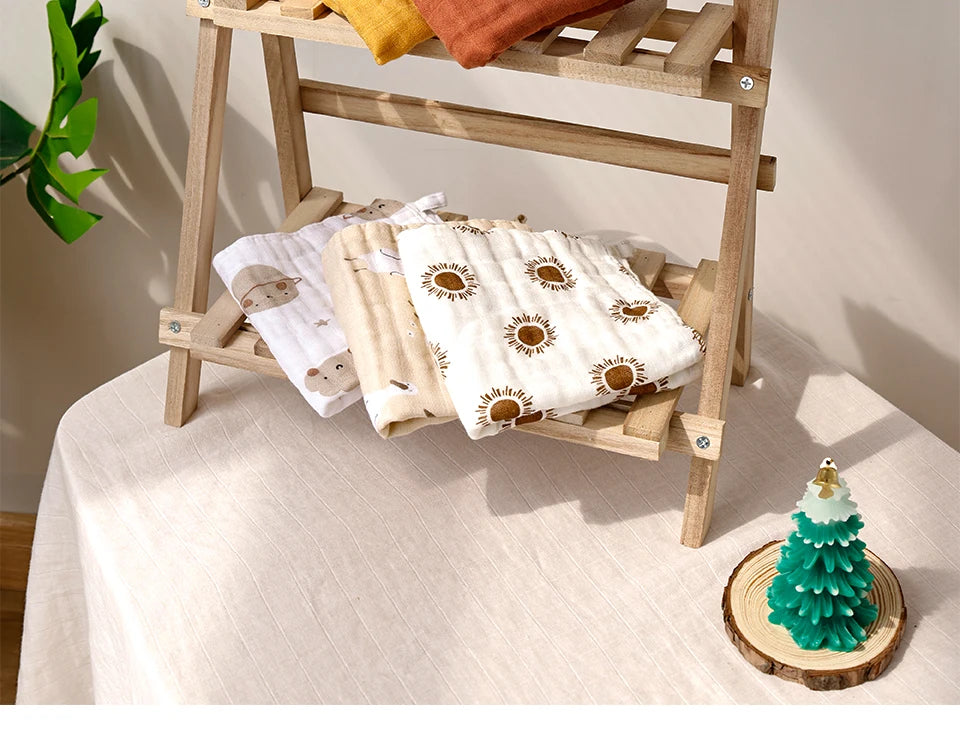 Bamboo Muslin Washcloths Face Towel