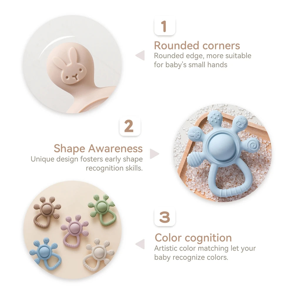 BPA-Free Ultrathick Silicone Teether - Calming Toddlers